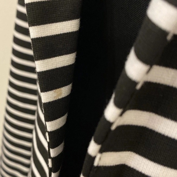 Mossimo Blazer M Womens Black White Striped Business Career Office Jacket Preppy - Picture 12 of 12